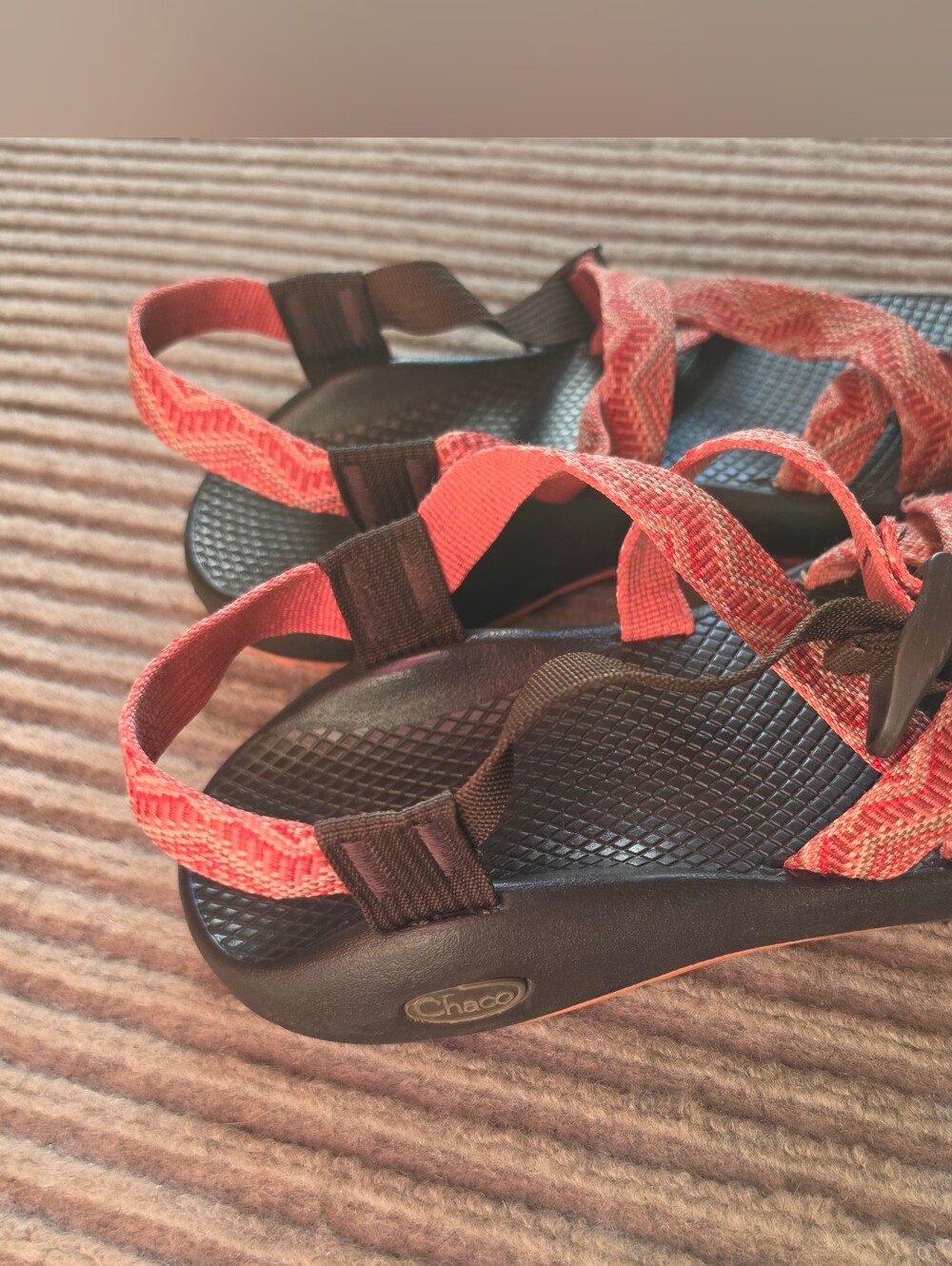 Chaco Z/2 Yampa Sandals Womens 8 Orange Vibram Hiking Outdoor